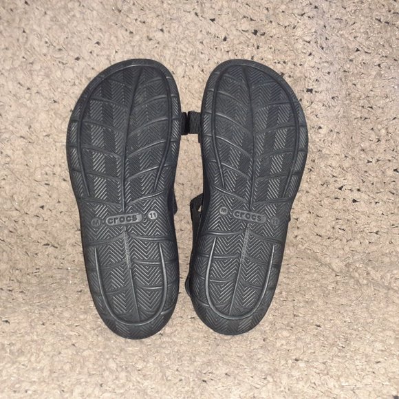 CROCS-Swiftwater Expedition Black Sandals 206526-Men's Size 11-Near Mint - Picture 7 of 7